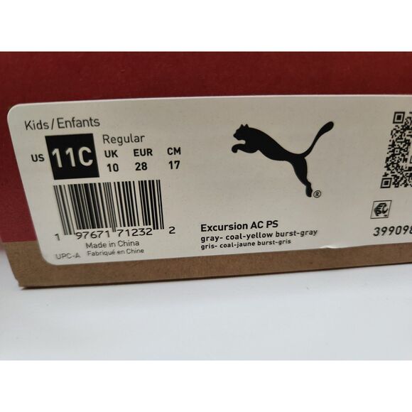 Puma | Excursion Alternative Closure Sneaker | Boys size 11 - Picture 10 of 10